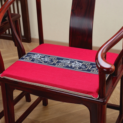 91家纺网 家纺一手货源 找家纺 （总）手艺人2025新款中式牡丹花亚麻新中式坐垫