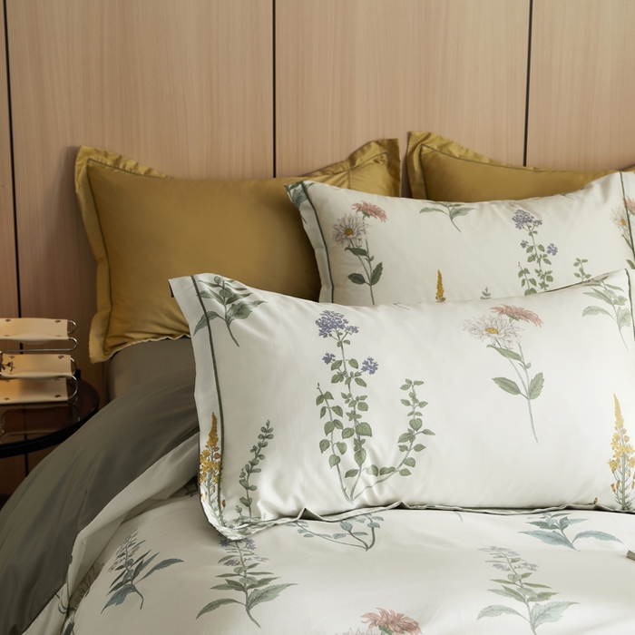 91家纺网 家纺一手货源 找家纺 怡家居 2024新款100支长绒棉印花四件套 雅典娜