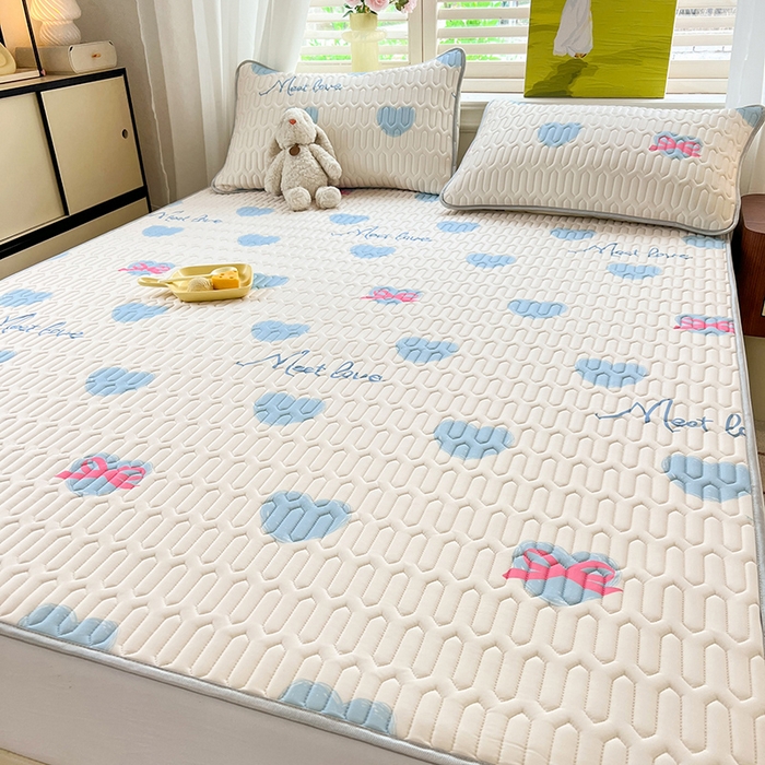 91家纺网 家纺一手货源 找家纺 慕澄家纺 2024新款小版印花0.5乳胶凉席系列 心情