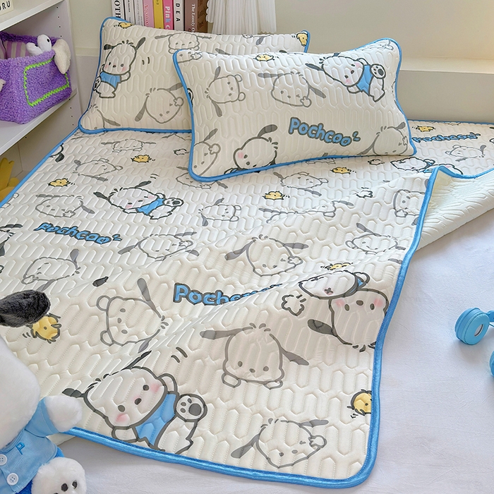 91家纺网 家纺一手货源 找家纺 澳萝拉 2024新款A类凉感丝三丽鸥乳胶凉席 幻影小帕