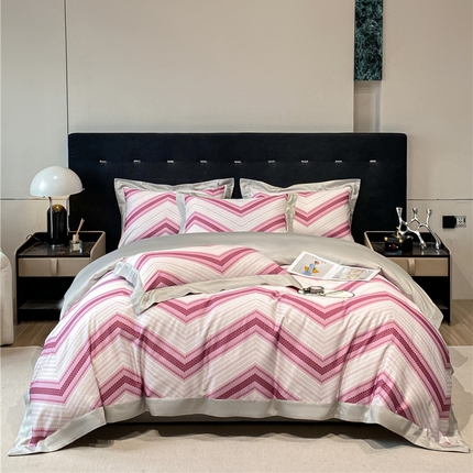 91家纺网 家纺一手货源 找家纺 （总）2024新款直播爆款莫奈活性数码印花四件套