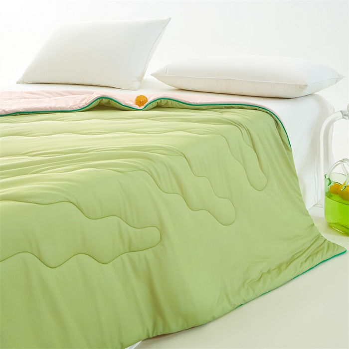 91家纺网 家纺一手货源 找家纺 古吉梦 2024新款冰激凌西瓜被夏凉被 蜜瓜粉