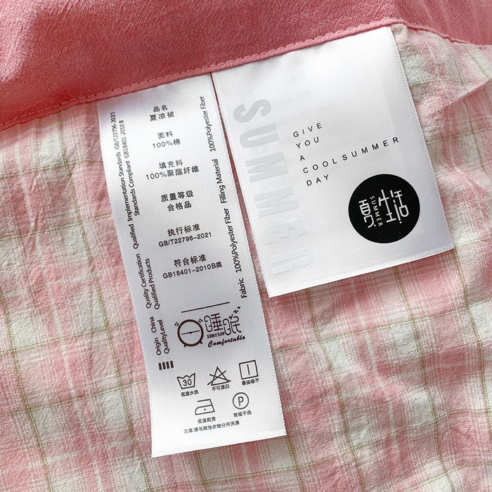 91家纺网 家纺一手货源 找家纺 （总）水洗的故事2025新款A类色织水洗棉丝夏被四件套系列