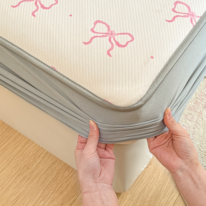 91家纺网 家纺一手货源 找家纺 星座 2025大斜纹复合冰丝凉席床笠款 蝶艺坊-床笠款