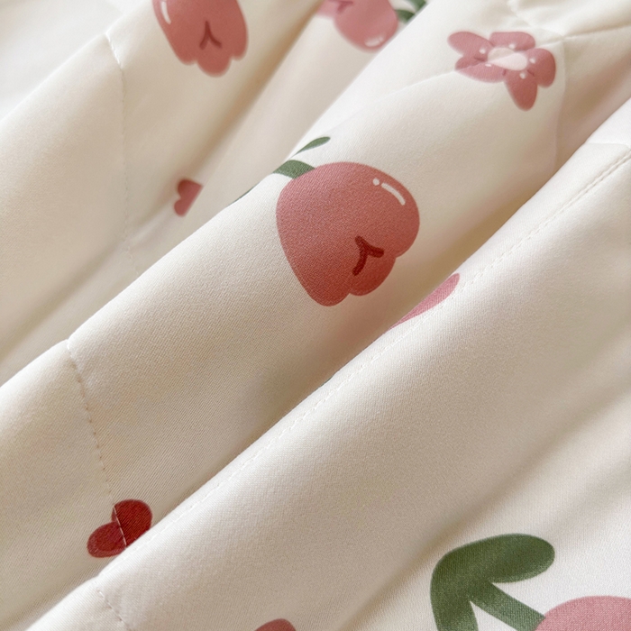 91家纺网 家纺一手货源 找家纺 琪格格纺织 2024新款A类卡通印花清新大豆针织夏被 200*230cm-夏被 针织被-郁金香兔