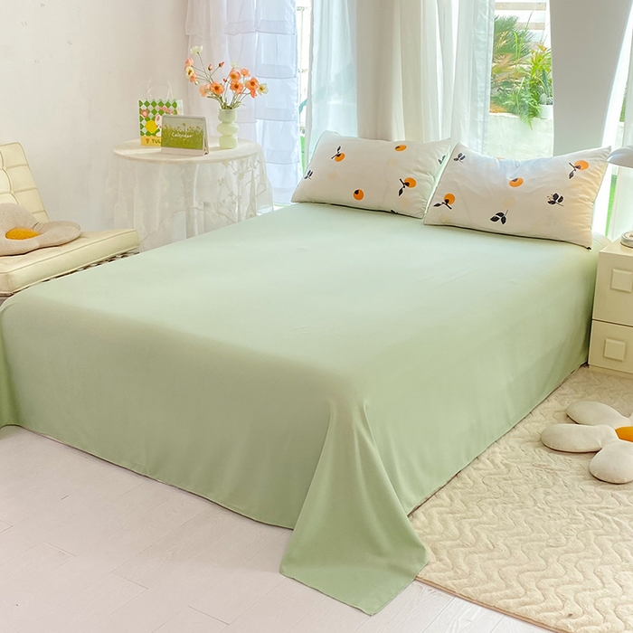 91家纺网 家纺一手货源 找家纺 妖妖家纺 2024新款超柔软糯水洗云朵棉印花夏被四件套 柿柿如意