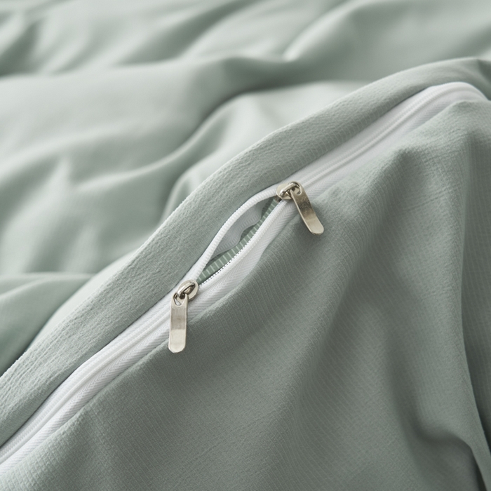 91家纺网 家纺一手货源 找家纺 闲鱼家纺 2025新款A类亲肤刺绣四件套春雅系列 郁金香-豆灰