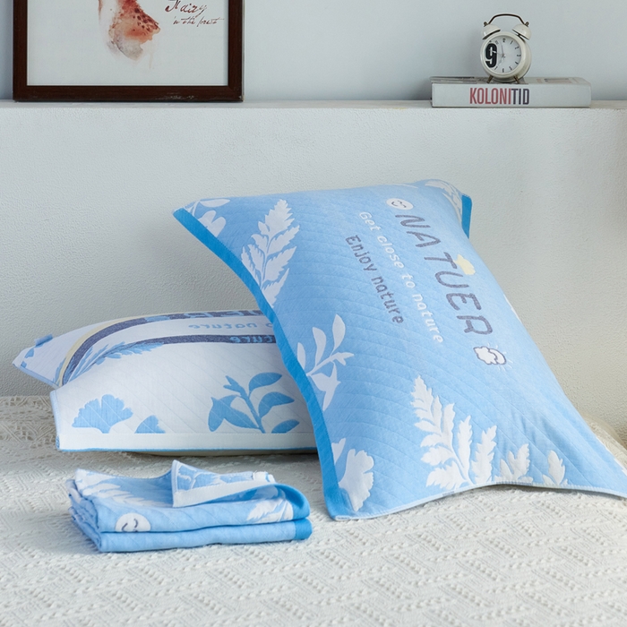 91家纺网 家纺一手货源 找家纺 （总）朴尔家纺-毛巾被 2024新款全棉加厚三层纱布枕巾