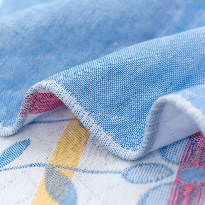 91家纺网 家纺一手货源 找家纺 朴尔家纺-毛巾被 2024新款特惠混纺棉质三层纱布独版AB面枕巾 52*78cm一对 花中细语兰