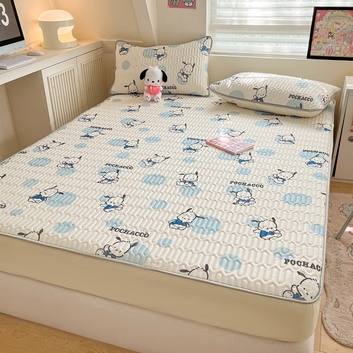 91家纺网 家纺一手货源 找家纺 （总）金爱家 2024新款库洛米床笠款凉感丝乳胶凉席