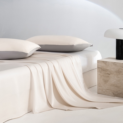 云栖家居 202460支A类兰精天丝系列单品床单（风格一）米白