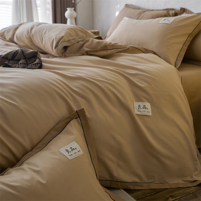 91家纺网 家纺一手货源 找家纺 （总）启程家纺 2024新款全棉A类40支嵌绳包边款四件套