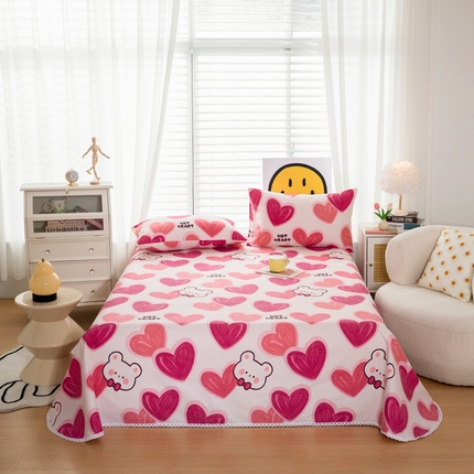 91家纺网 家纺一手货源 找家纺 （总）慕希 2024新款三枚缎卡老粗布床单单品（直角床单 没有花边）