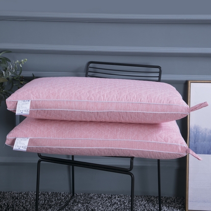 （总）鑫好枕业 2024新款 舒适 护颈 可水洗立体彩棉热熔枕 整张棉 针织热熔枕