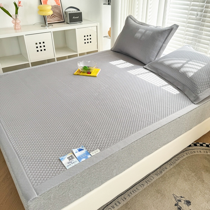 91家纺网 家纺一手货源 找家纺 许林家纺 2025 新款凉豆豆凉席 豆豆灰