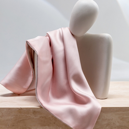 云栖家居 202460支A类兰精天丝系列单品枕套（风格一） 浅杏粉+银灰