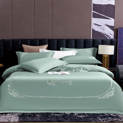 91家纺网 家纺一手货源 找家纺 （总）保罗圣迪奥 2024新款天丝夏被四件套-巴黎之夜