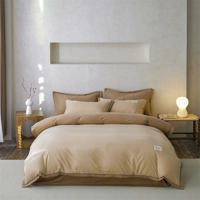 91家纺网 家纺一手货源 找家纺 （总）启程家纺 2024新款全棉A类40支嵌绳包边款四件套