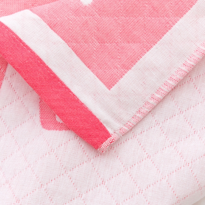 91家纺网 家纺一手货源 找家纺 朴尔家纺-毛巾被 2024新款特惠混纺棉质三层纱布独版AB面枕巾 52*78cm一对 爱鱼的猫粉