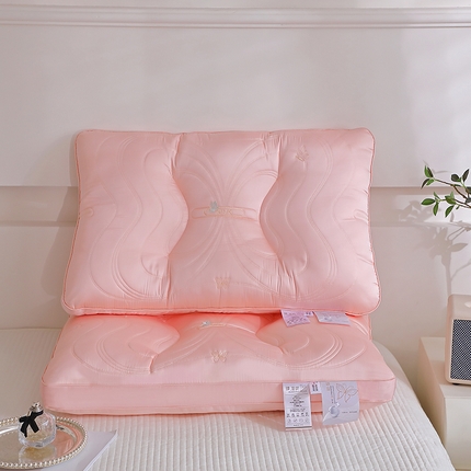 91家纺网 家纺一手货源 找家纺 糖果枕芯 2024新款枕芯枕头臻ss枕枕头枕芯 48*74cm/只 臻ss枕-桃花粉