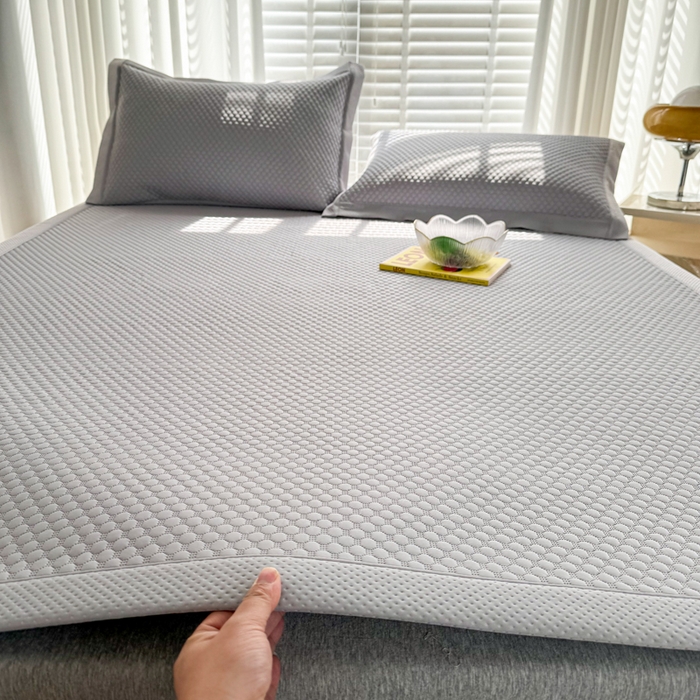 91家纺网 家纺一手货源 找家纺 许林家纺 2025 新款凉豆豆凉席 豆豆灰