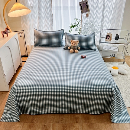 91家纺网 家纺一手货源 找家纺 维娜斯 2024新款防水床单 银河-蓝灰