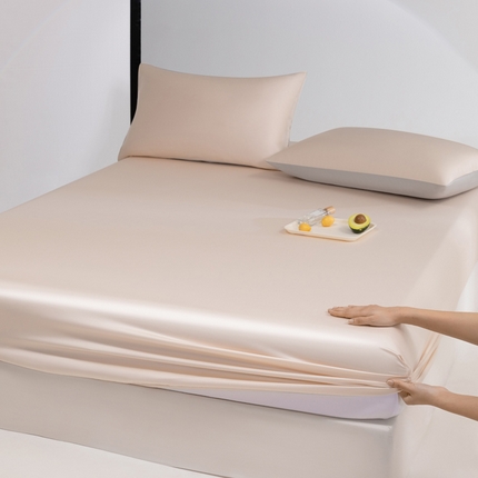 云栖家居 202460支A类兰精天丝系列单品床笠（风格一） 香槟