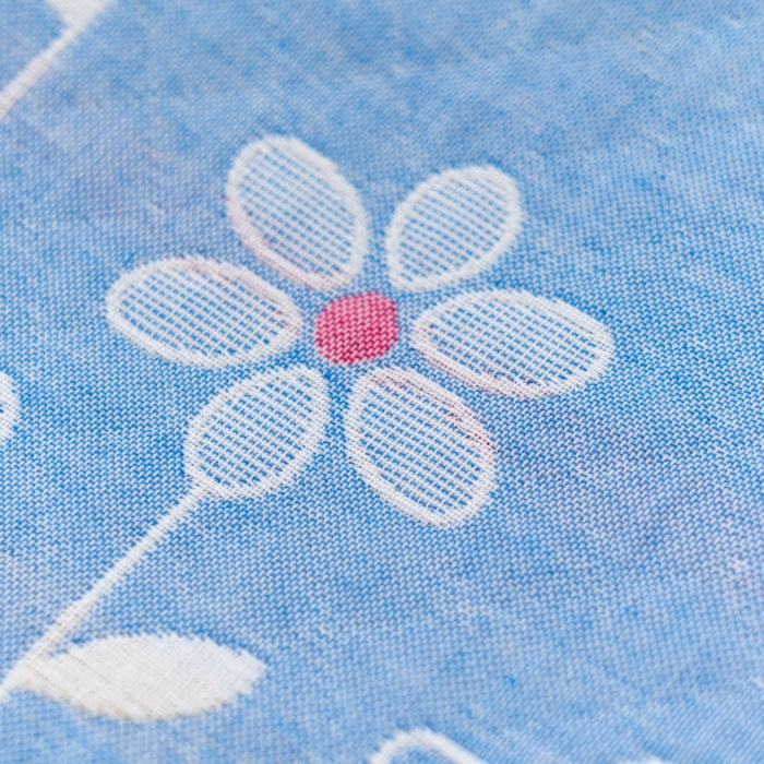 91家纺网 家纺一手货源 找家纺 朴尔家纺-毛巾被 2024新款特惠混纺棉质三层纱布独版AB面枕巾 52*78cm一对 花中细语兰