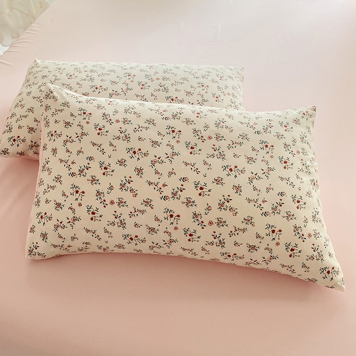 91家纺网 家纺一手货源 找家纺 妖妖家纺 2024新款超柔软糯水洗云朵棉印花夏被四件套 后花园