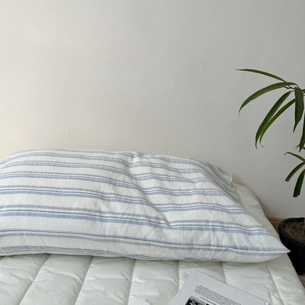 91家纺网 家纺一手货源 找家纺 （总）恋恋三季 2024新款色织水洗棉ins博主款水洗棉四件套-早安，莫里系列-单品