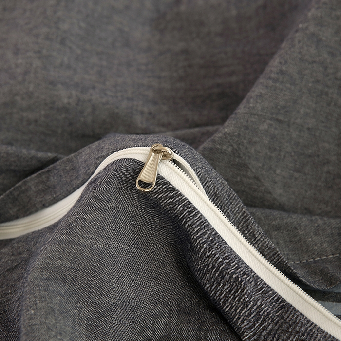 91家纺网 家纺一手货源 找家纺 金纱玉纺家纺 2024新款色织全棉水洗棉四件套 欢乐颂-桔