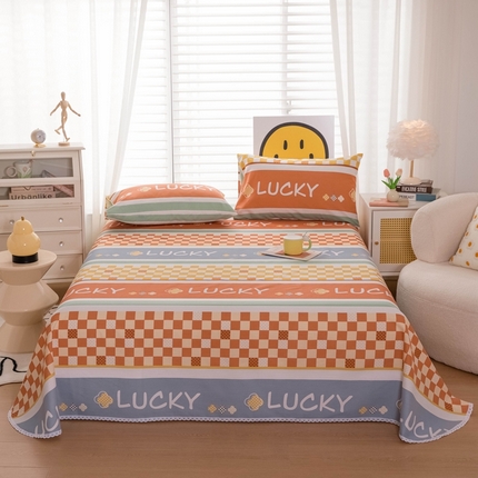 91家纺网 家纺一手货源 找家纺 （总）慕希 2024新款三枚缎卡老粗布床单单品（直角床单 没有花边）