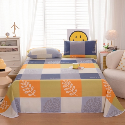 91家纺网 家纺一手货源 找家纺 （总）慕希 2024新款三枚缎卡老粗布床单单品（直角床单 没有花边）