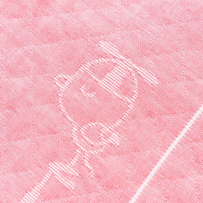 91家纺网 家纺一手货源 找家纺 朴尔家纺-毛巾被 2024新款特惠混纺棉质三层纱布独版AB面枕巾 52*78cm一对 雨伞熊粉