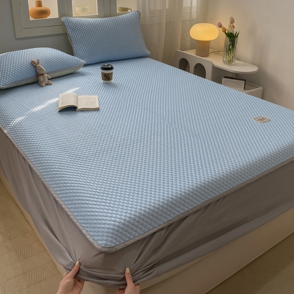 91家纺网 家纺一手货源 找家纺 （总）眠势力 2025新款冰豆豆凉席冷感凉豆豆软凉席三件套