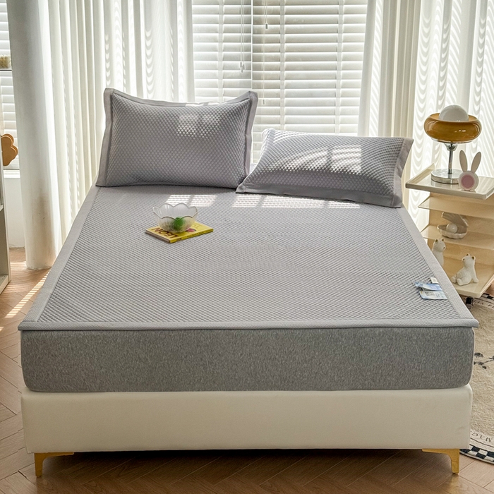 91家纺网 家纺一手货源 找家纺 许林家纺 2025 新款凉豆豆凉席 豆豆灰