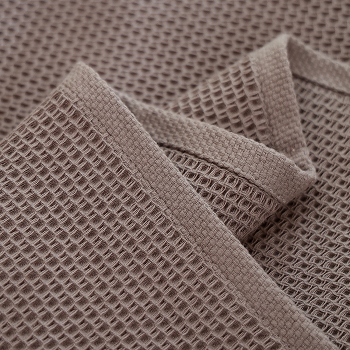 91家纺网 家纺一手货源 找家纺 （总）朴尔家纺-毛巾被 2024新款北欧风素色布标全棉蜂窝华夫格透气枕巾