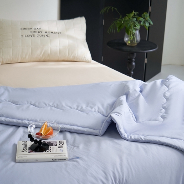 91家纺网 家纺一手货源 找家纺 米菲 2024新款亲肤舒适冰蝉丝科技被 夏被 被子被芯 湖兰