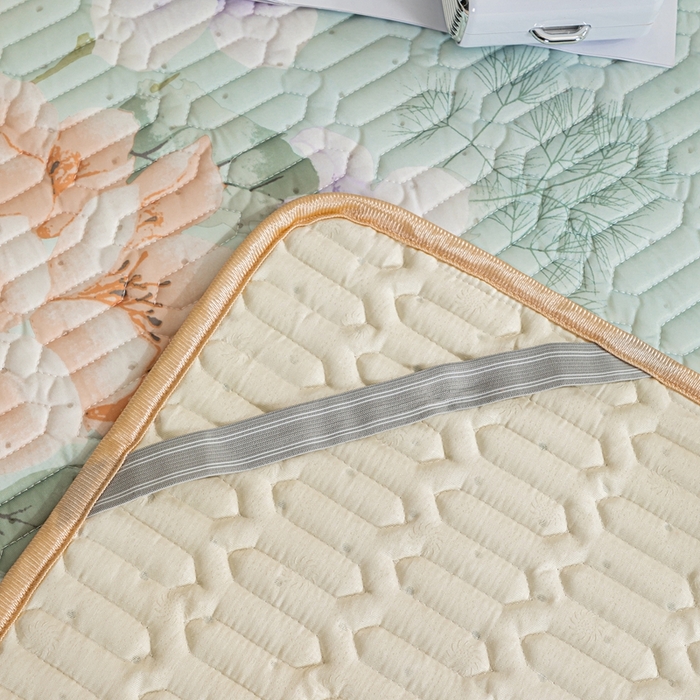 91家纺网 家纺一手货源 找家纺 美丽折家纺 2025新款0.6厚乳胶凉席印花系列 曼谷花海