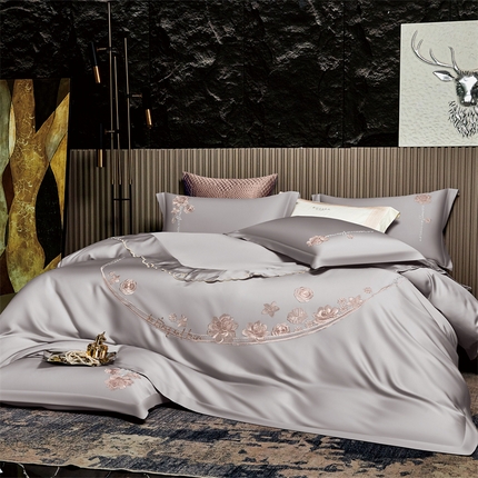 91家纺网 家纺一手货源 找家纺 （总）保罗圣迪奥 2024新款长安如故系列天丝四件套