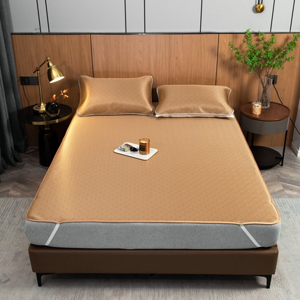 91家纺网 家纺一手货源 找家纺 （总）卡初 2025新款抗菌碳光冰丝席