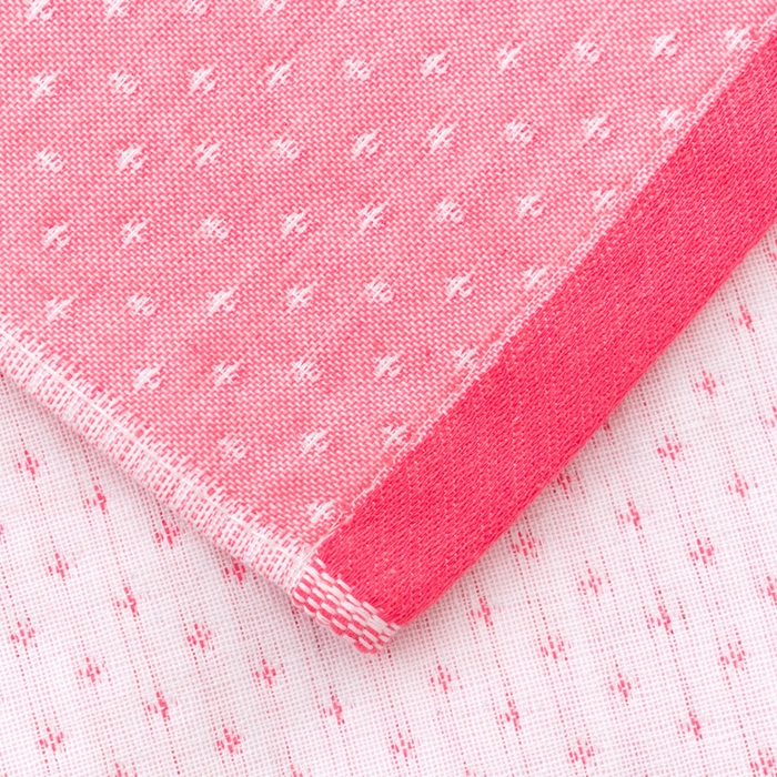 91家纺网 家纺一手货源 找家纺 朴尔家纺-毛巾被 2024新款特惠混纺棉质三层纱布独版AB面枕巾 52*78cm一对 爱心熊粉