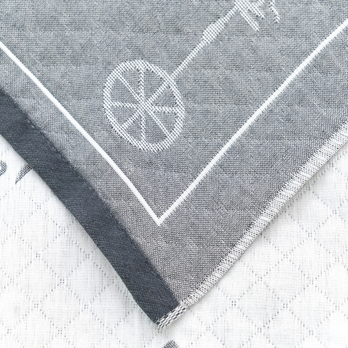 91家纺网 家纺一手货源 找家纺 朴尔家纺-毛巾被 2024新款特惠混纺棉质三层纱布独版AB面枕巾 52*78cm一对 雨伞熊灰