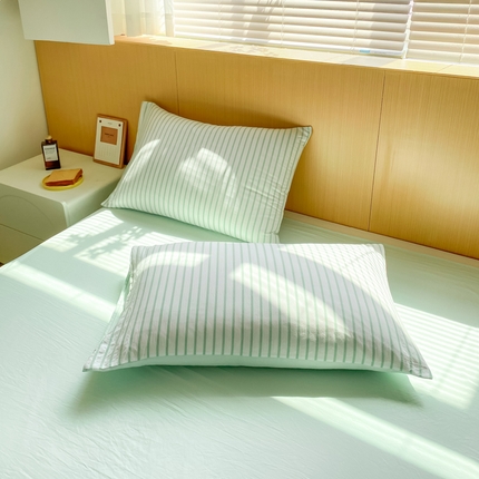 91家纺网 家纺一手货源 找家纺 （总）漫仙阁家纺 2024新款简约条纹系列单枕套