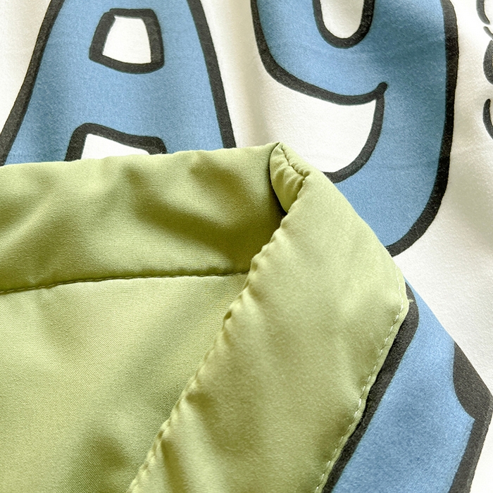 91家纺网 家纺一手货源 找家纺 妖妖家纺 2024新款超柔软糯水洗云朵棉印花夏被四件套 棒棒比熊