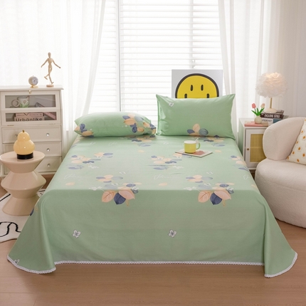 91家纺网 家纺一手货源 找家纺 （总）慕希 2024新款三枚缎卡老粗布床单单品（直角床单 没有花边）