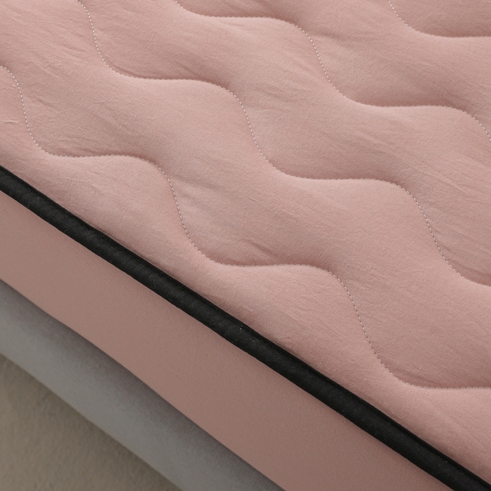 91家纺网 家纺一手货源 找家纺 恒尚居 2024新款熊猫刺绣水洗原棉大豆床笠-四季款 豆沙色