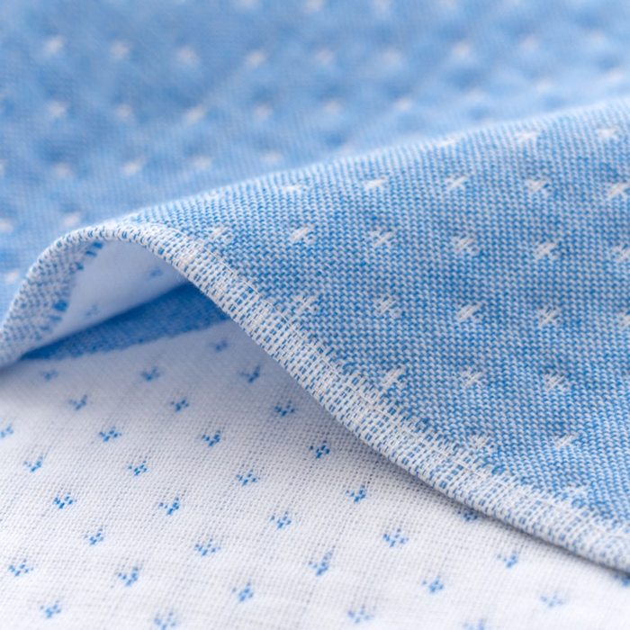 91家纺网 家纺一手货源 找家纺 朴尔家纺-毛巾被 2024新款特惠混纺棉质三层纱布独版AB面枕巾 52*78cm一对 爱心熊兰