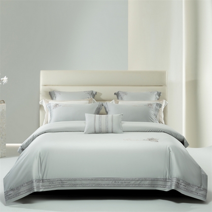 91家纺网 家纺一手货源 找家纺 （总）高大尚婚庆馆 2025新款长绒棉高端绣花四件套-玫瑰之恋系列