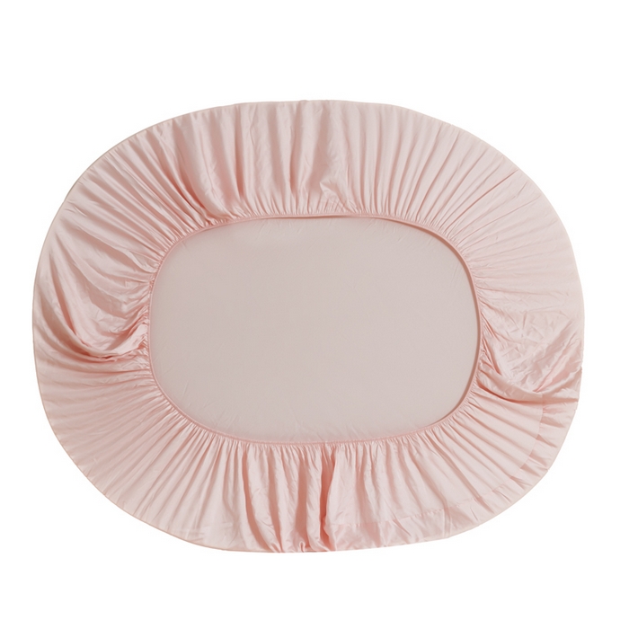 91家纺网 家纺一手货源 找家纺 云栖家居 202460支A类兰精天丝系列单品床笠（风格二） 浅杏粉